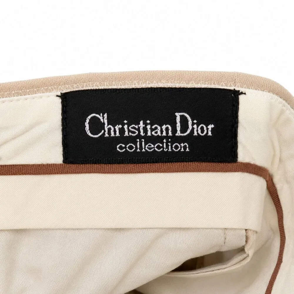 Christian Dior Collection Men’s Pleated Dress Pants Beige 28x30